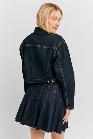 TALLY WEiJL Falda Vaquera Azul Oscuro Mujer