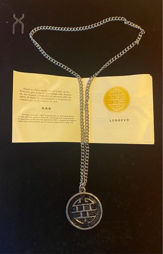 Lote 3 Colgantes Suerte Fortuna Longevidad Brillo