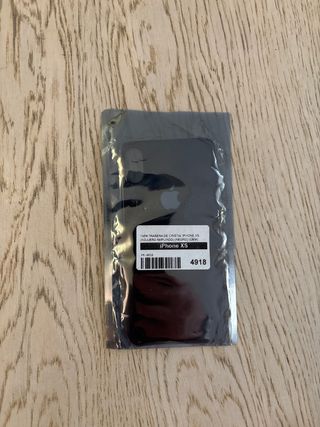 Cover posteriore iPhone XS in cristallo nero