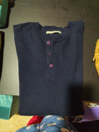 Polo Mango azul Talla M