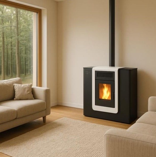 Estufa Pellets Pasillo 10 CanalizadaMAD2038