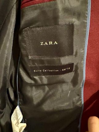 Blazer Zara Lila/Rojo Talla M