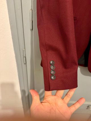 Blazer Zara Lila/Rojo Talla M