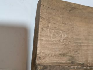 Antico pannello legno bassorilievo guerrieri