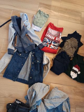 lote de ropa para niño de 6/10 años