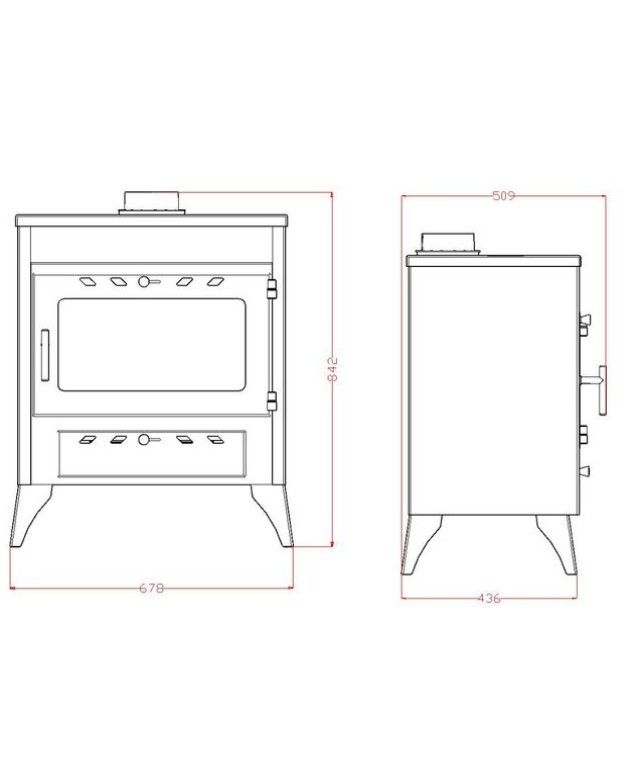 Estufa de leña Capri  Nueva MAD2014