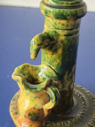 Piccola Fontana Decorativa Vintage Smaltata