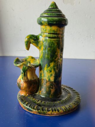 Piccola Fontana Decorativa Vintage Smaltata