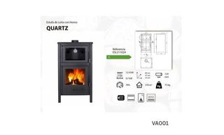 Estufa de Leña  Nueva con Horno 9kW AST1006