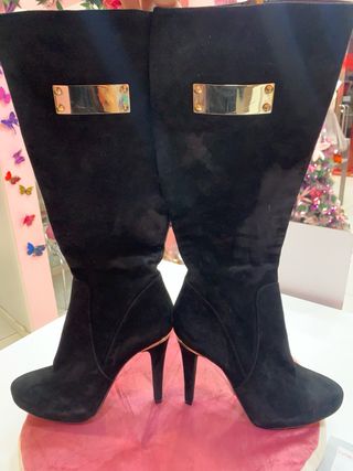 Stivali neri tacco alto donna