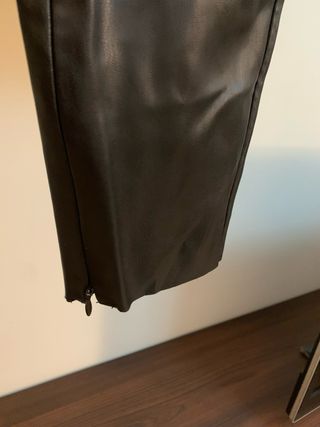 Pantaloni Zara ecopelle neri tg M