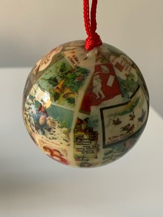 Bolas de Navidad Papel Mache