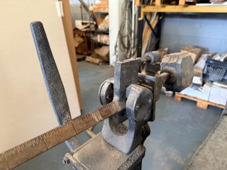 Báscula antigua industrial