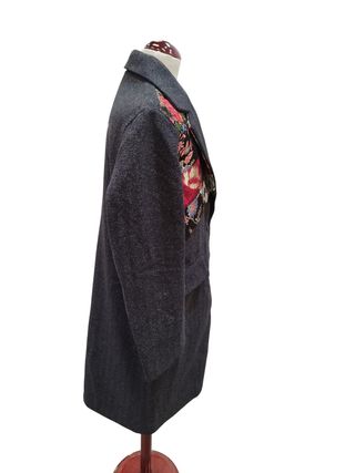 Abrigo Desigual Gris Multicolor