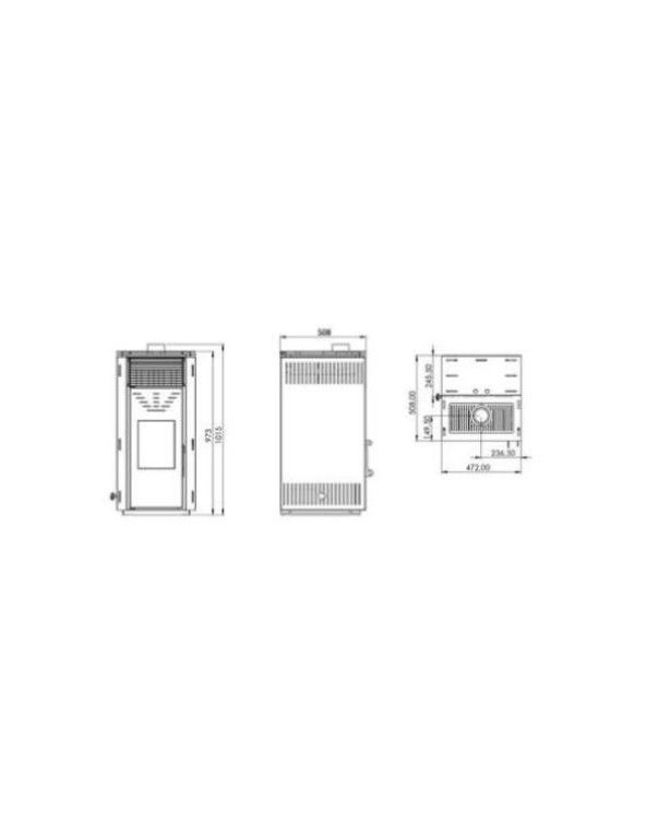 Estufa Pellets REM Ventilada 10 kW MAD2041