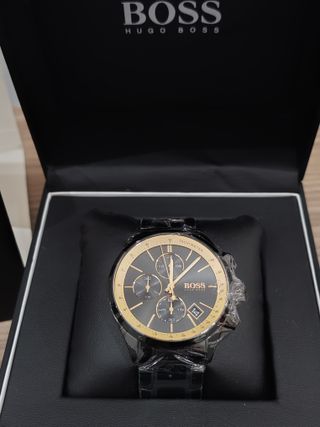Reloj Hugo Boss Negro y Dorado