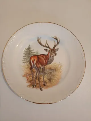 Juego 6 Platos Porcelana Animales