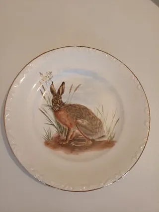 Juego 6 Platos Porcelana Animales