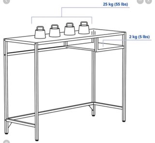 Escritorio / Tocador IKEA VITTSJÖ | Descatalogado