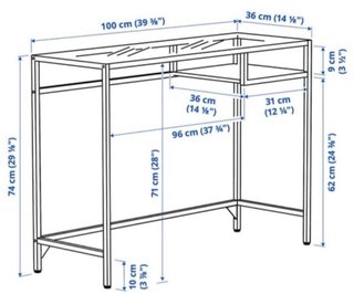 Escritorio / Tocador IKEA VITTSJÖ | Descatalogado