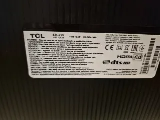 Televisor TCL Smart TV 43 Negro