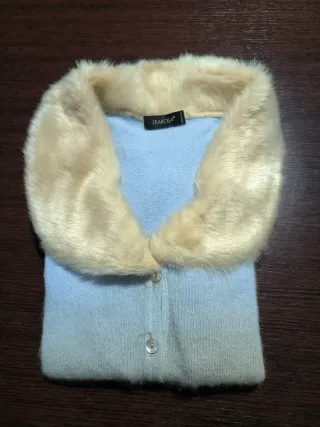 Bellissimo maglione donna vintage angora lana