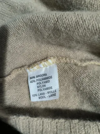 Bellissimo maglione donna vintage angora lana