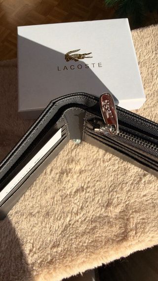 Cartera Lacoste Negra