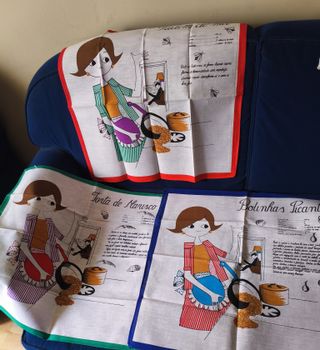 Lote 5 Panos Cozinha Vintage Novos