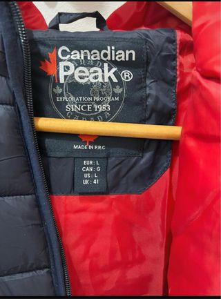 Chaqueta Canadian Peak azul y roja