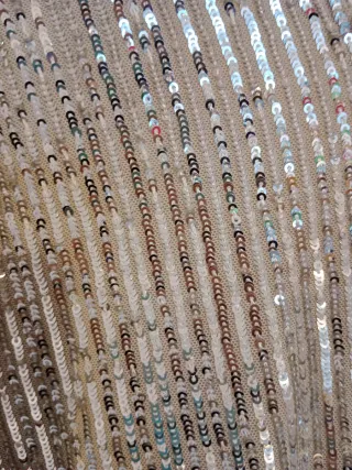 Vestido lentejuelas plateado