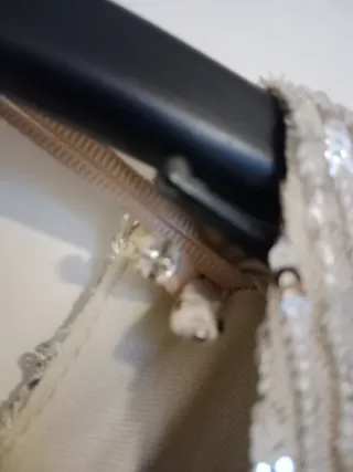 Vestido lentejuelas plateado