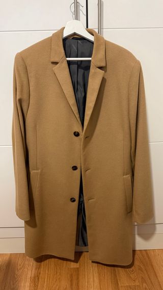 Abrigo de cashmere Calvin Klein color camello