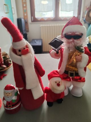 Set 4 Babbi Natale decorativi