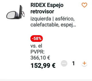 Retrovisor eléctrico  wolkswage Sharan