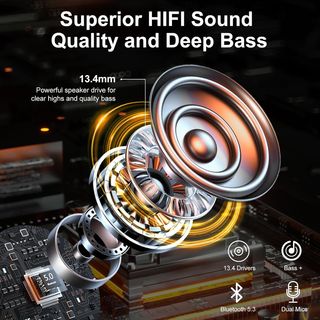 Auriculares Inalámbricos Bluetooth 5.3 Con 4 HD Mi