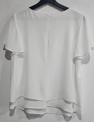 Blusa blanca Fórmula Joven Talla 42