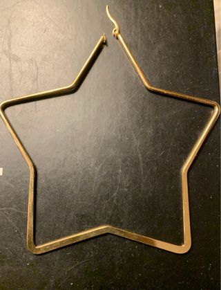 Orecchini a forma di stella metallo dorato