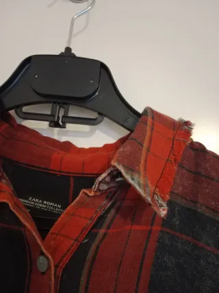 Camisa cuadros roja y negra