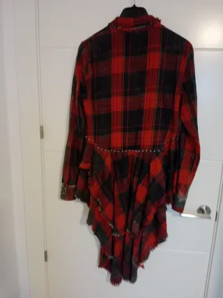 Camisa cuadros roja y negra