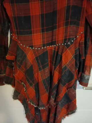 Camisa cuadros roja y negra