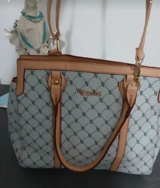 Borsa Coveri Beige Mano/Tracolla Nuova