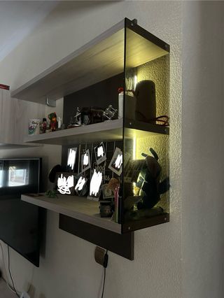Mueble TV salón marrón topo/gris precio negociable
