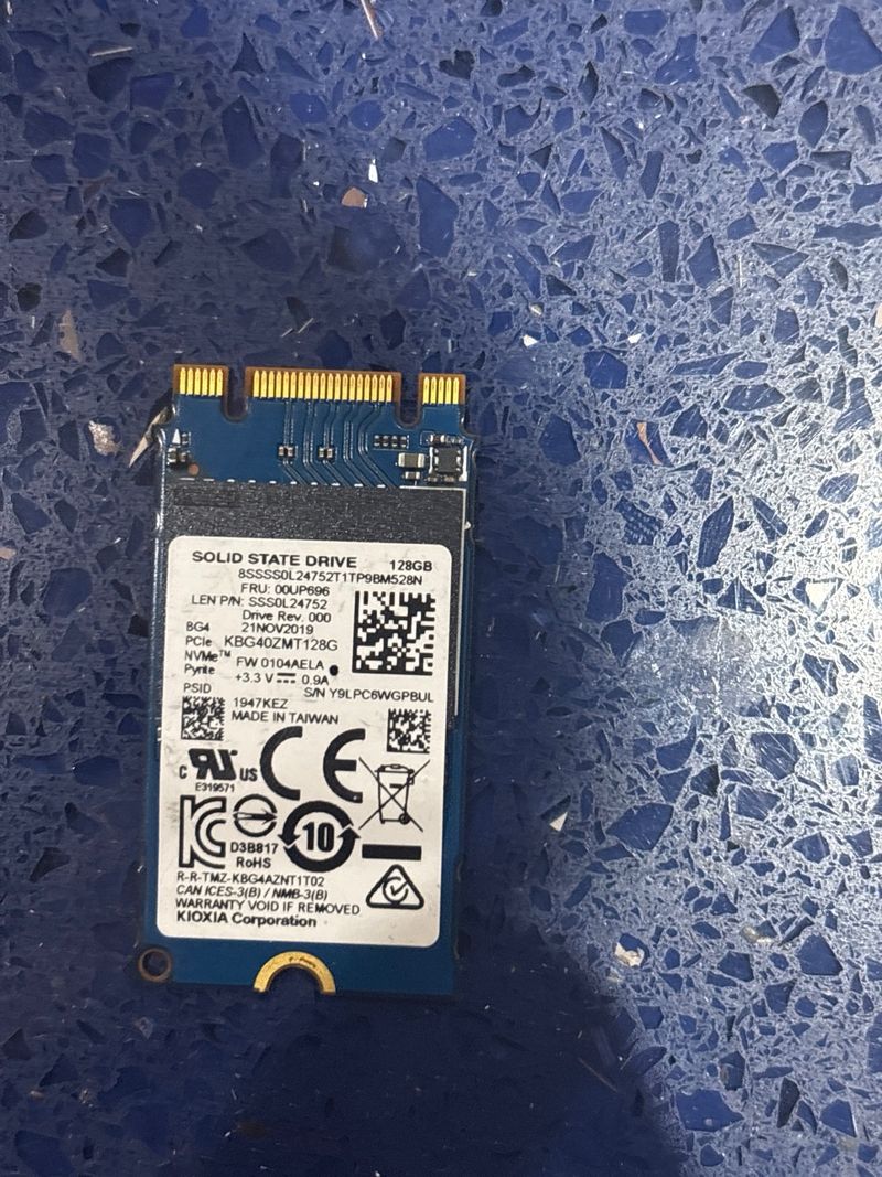 SSD Kioxia 128GB NVMe M.2 afbeelding 3