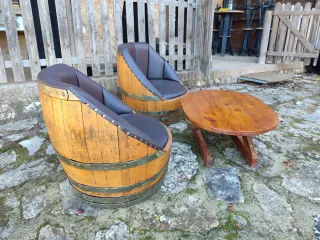 Conjunto Artesanal de Sillones y mesa