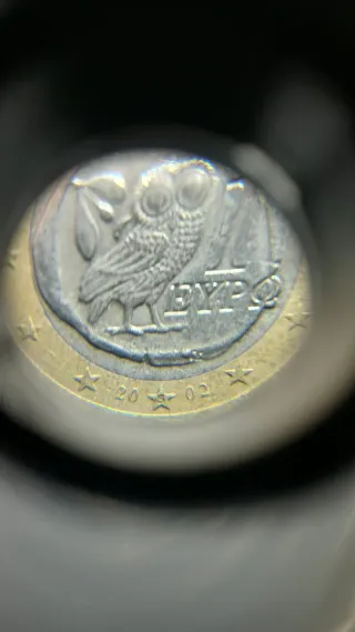 Moneda 1 Euro Búho 2002