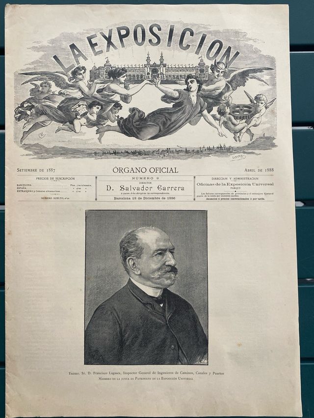 Periódico oficial Exposición Barcelona 1887