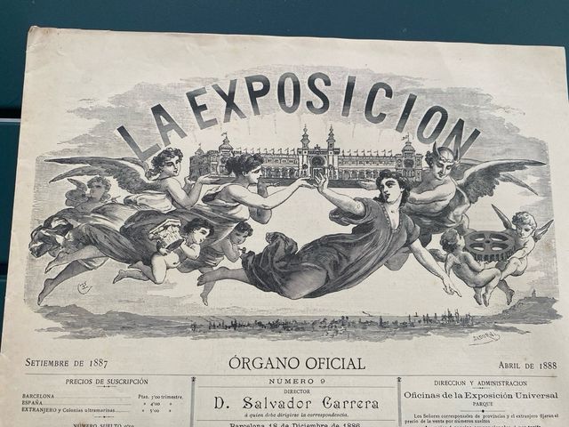 Periódico oficial Exposición Barcelona 1887
