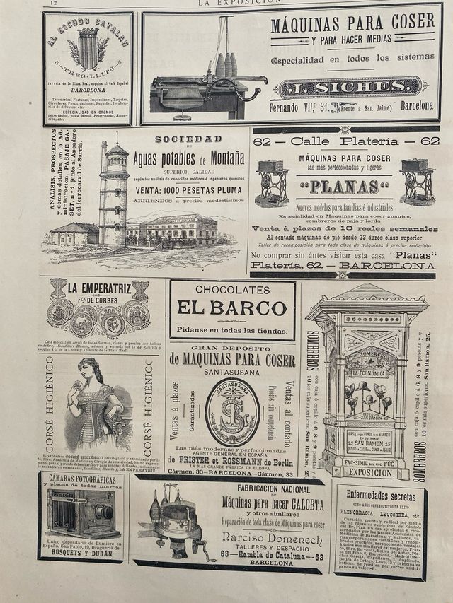 Periódico oficial Exposición Barcelona 1887