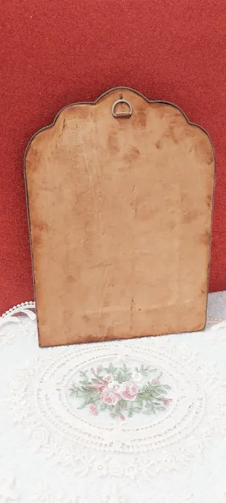 Espejo Boho Étnico Marrón y Plata